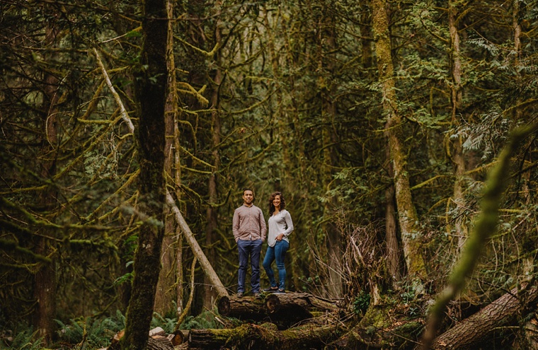 engagement session at lynn canyon in vancouver