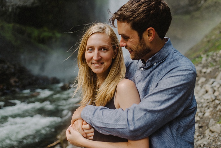 engagement portrait at brandywine falls