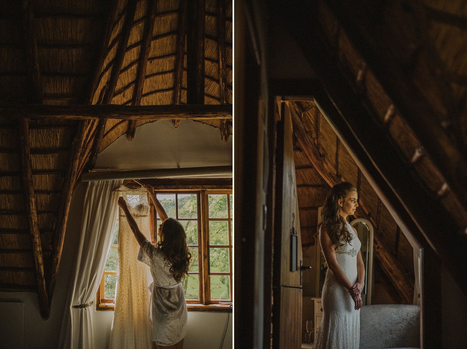 getting ready at orchards wedding venue