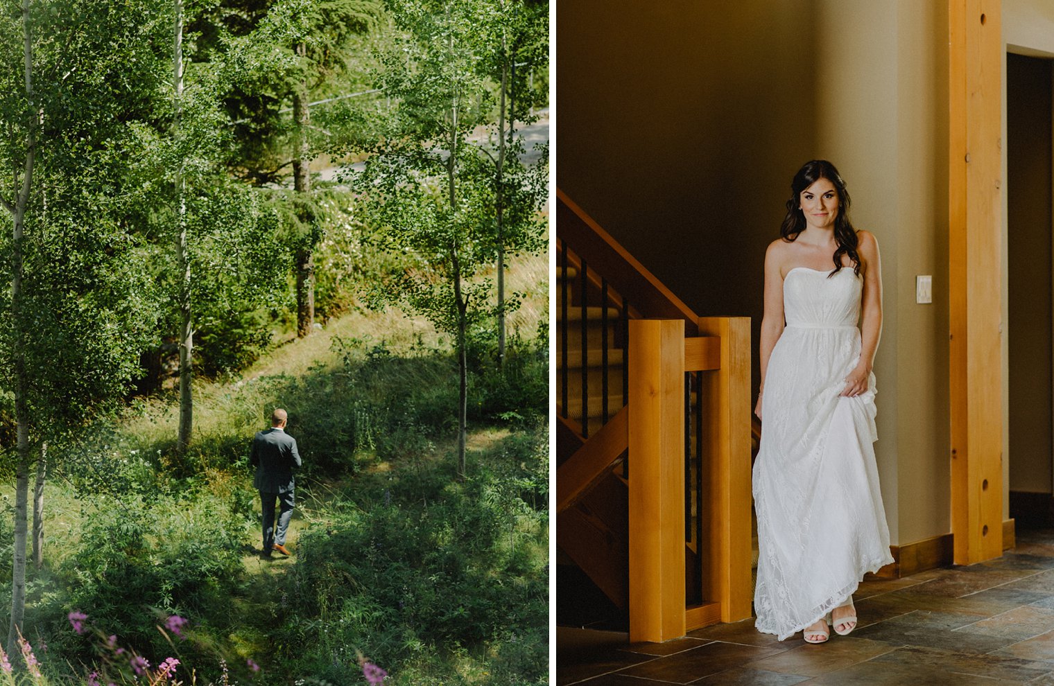 first wedding look in whistler