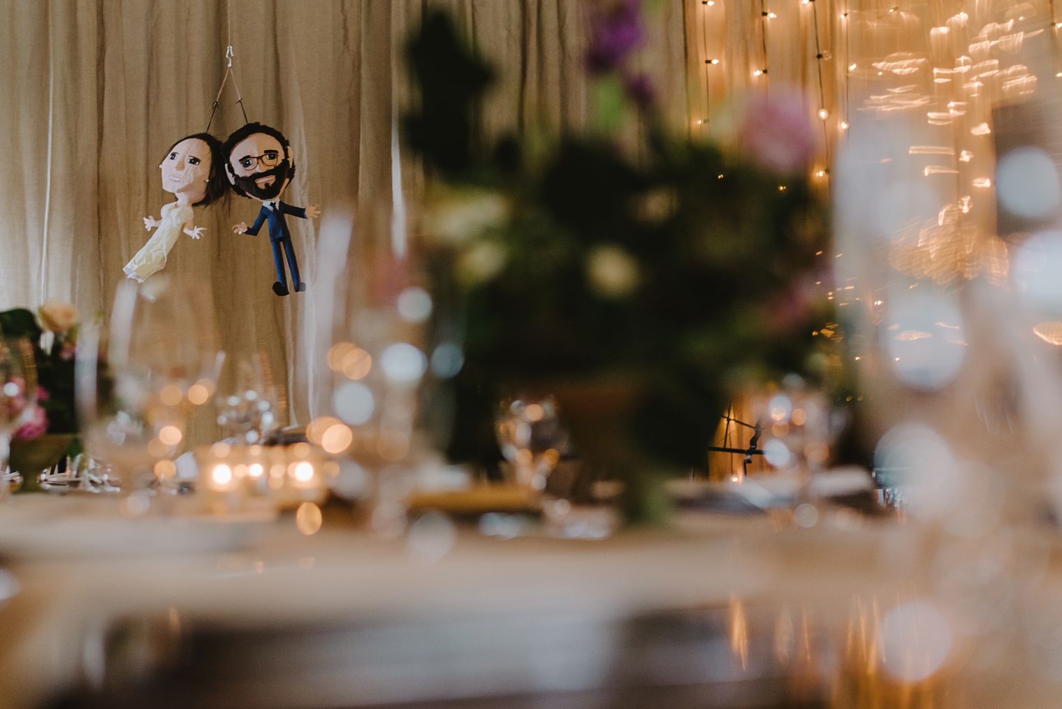 bride and groom pinata