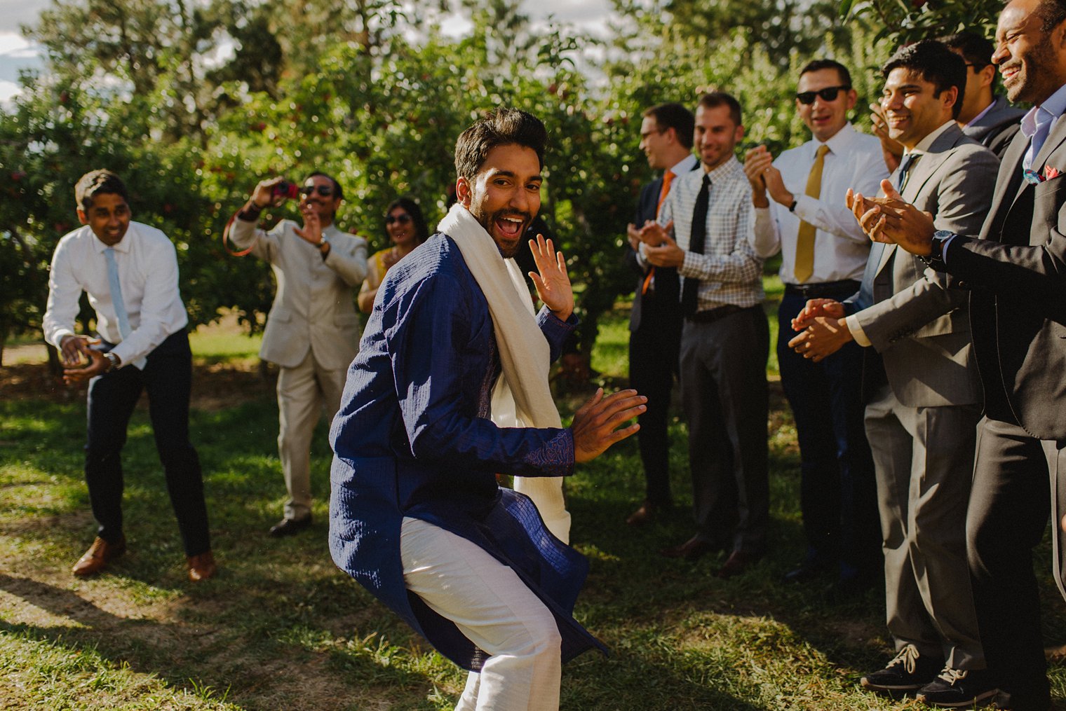 baraat through orchard