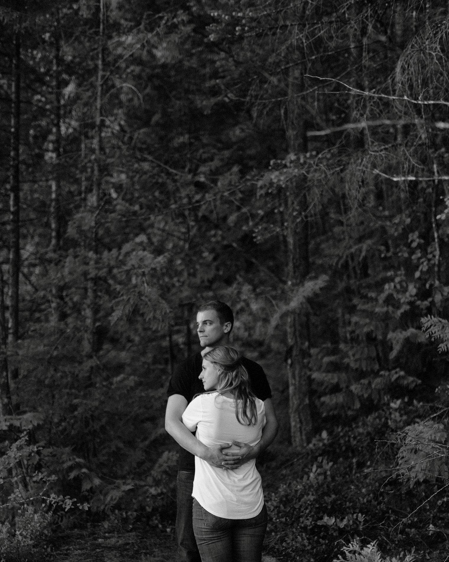 unique harrison lake engagement session