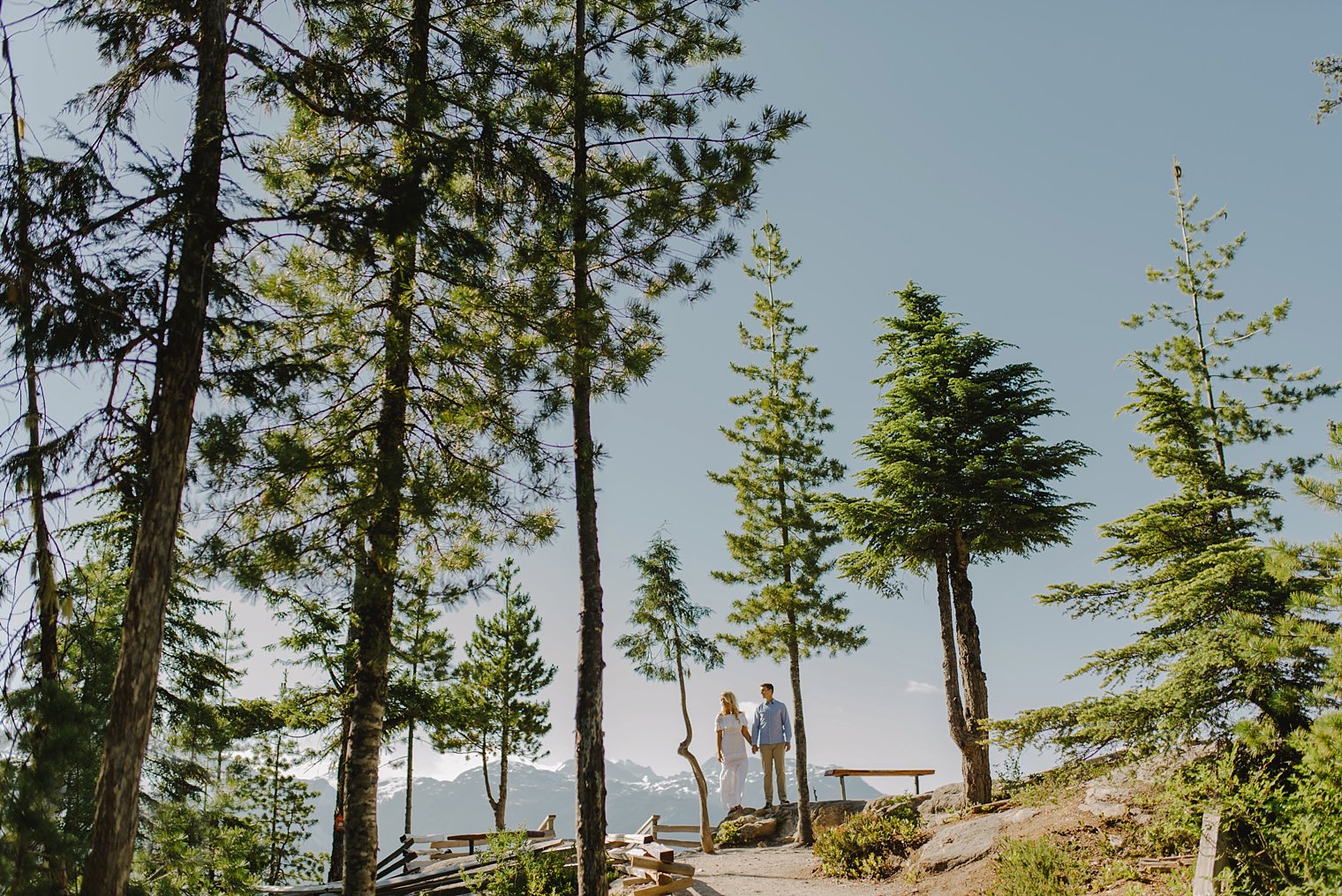 unique sea to sky engagement photo