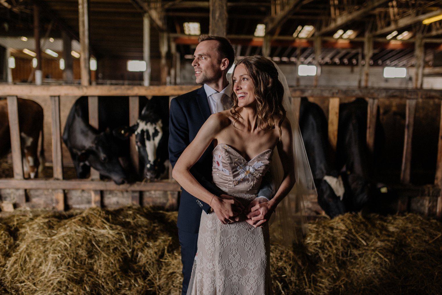 Christine + James // Vancouver Barn Wedding