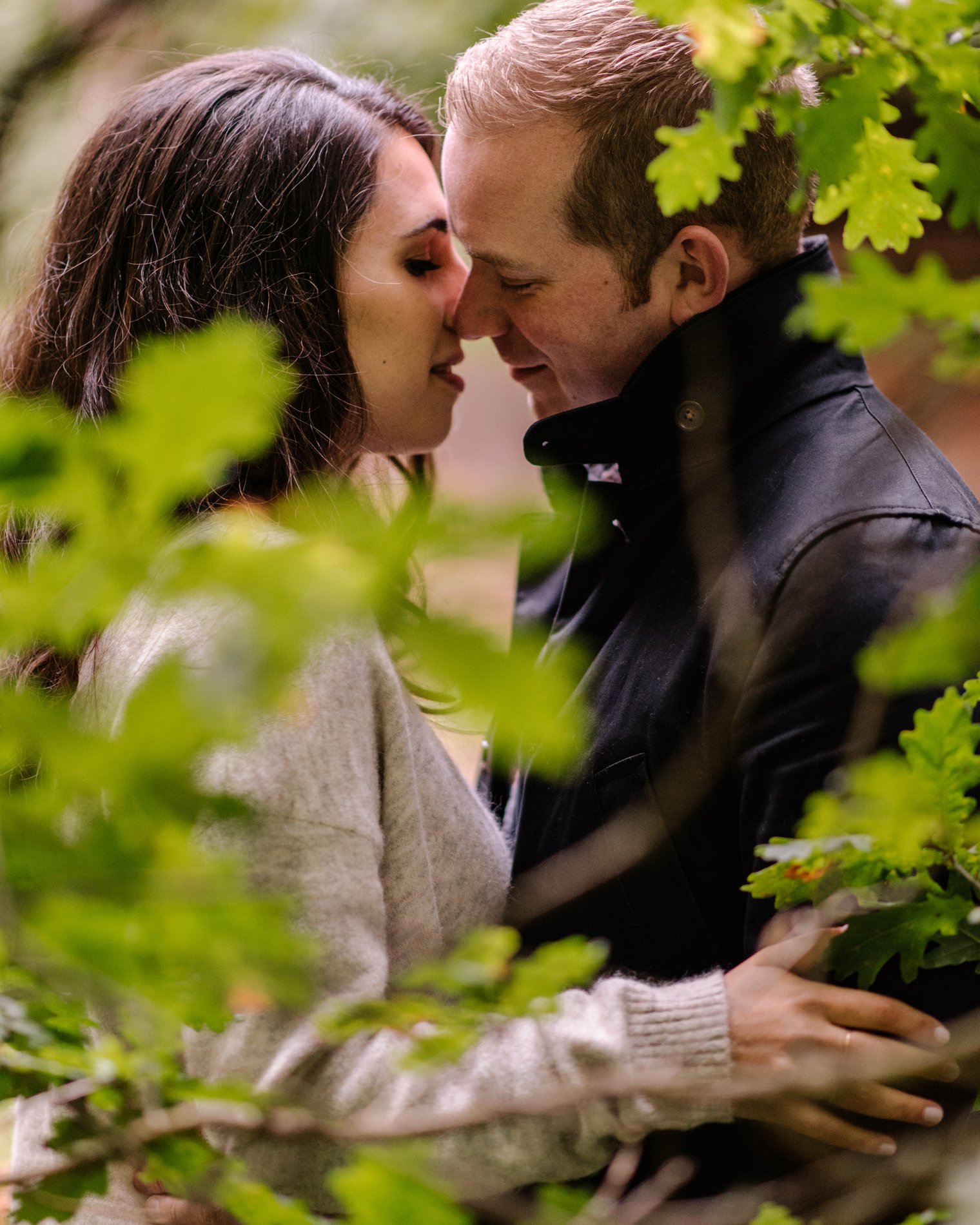 engagement photos in pacific spirit park in vancouver