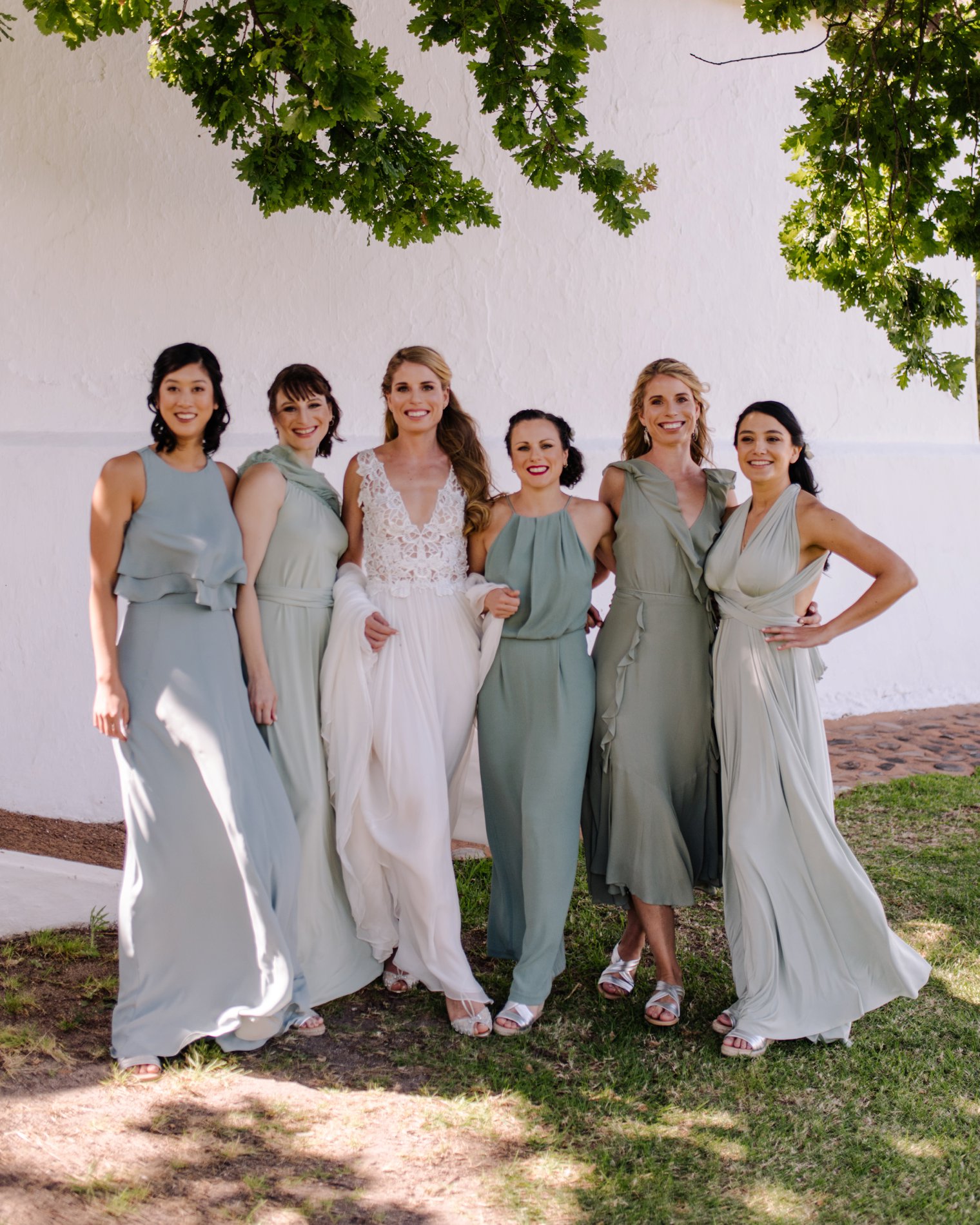 bridesmaid photos at babylonstoren