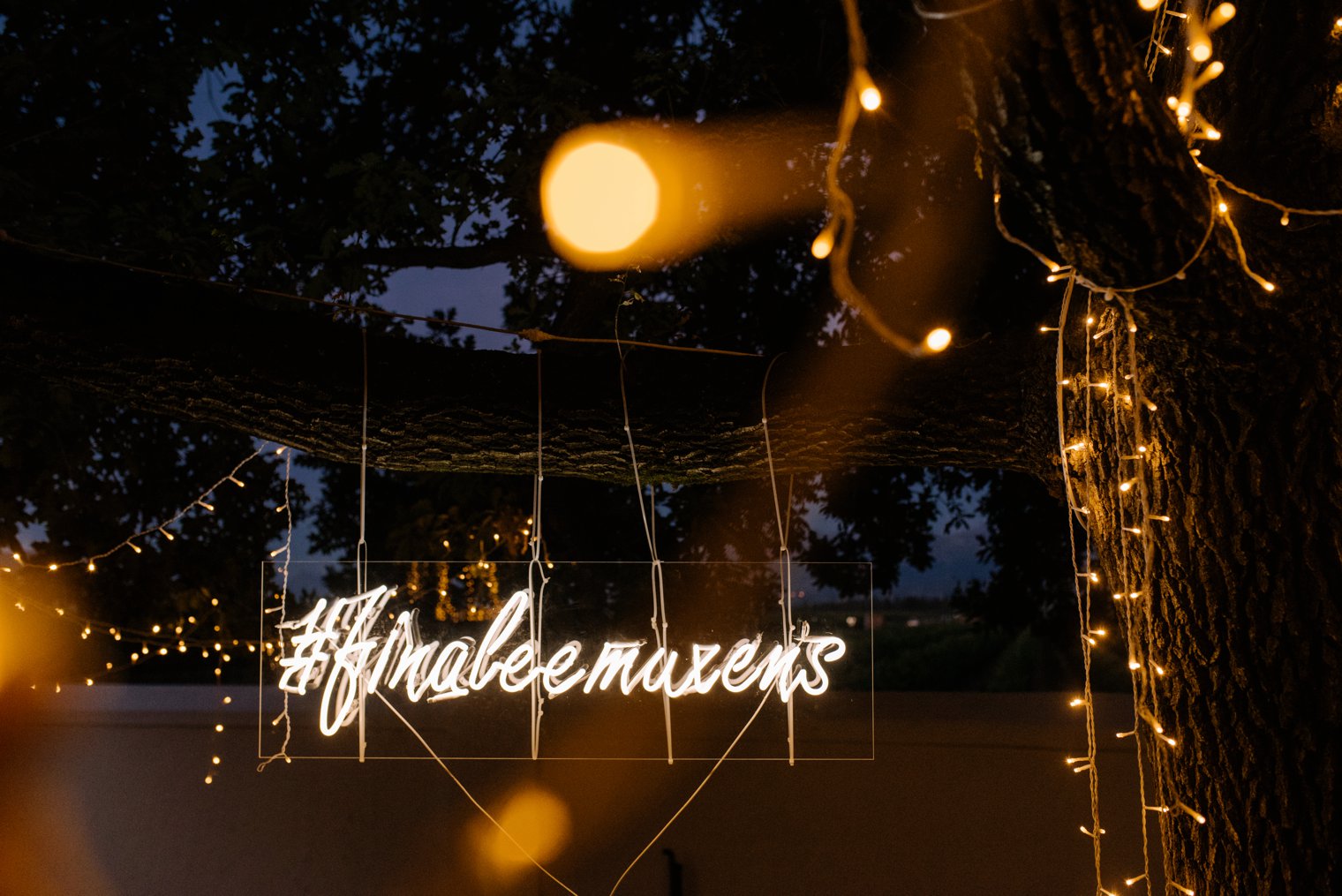 cape town neon wedding sign