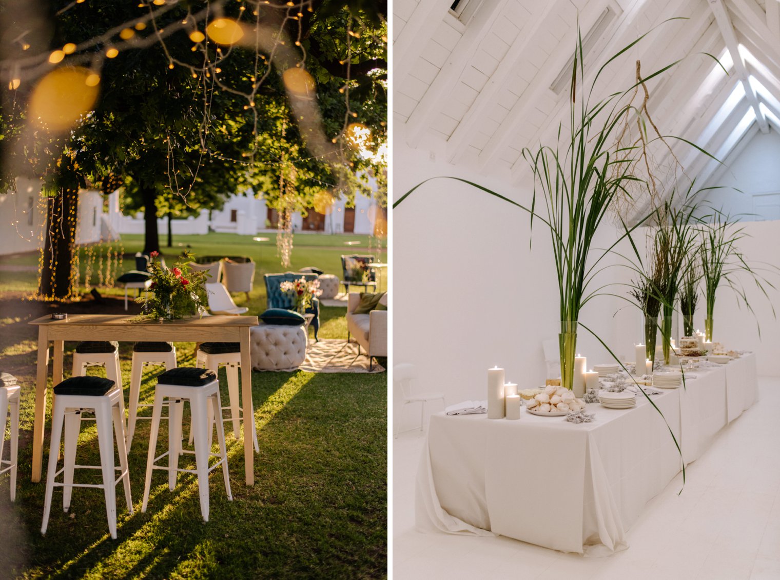wedding decor at babylonstoren