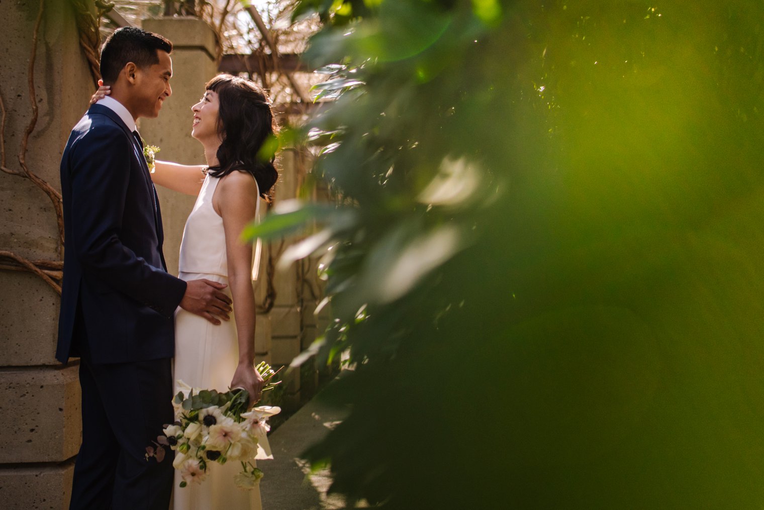 candid yaletown wedding photo