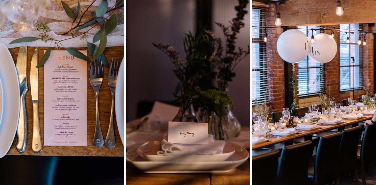 loft at earls yaletown wedding decor