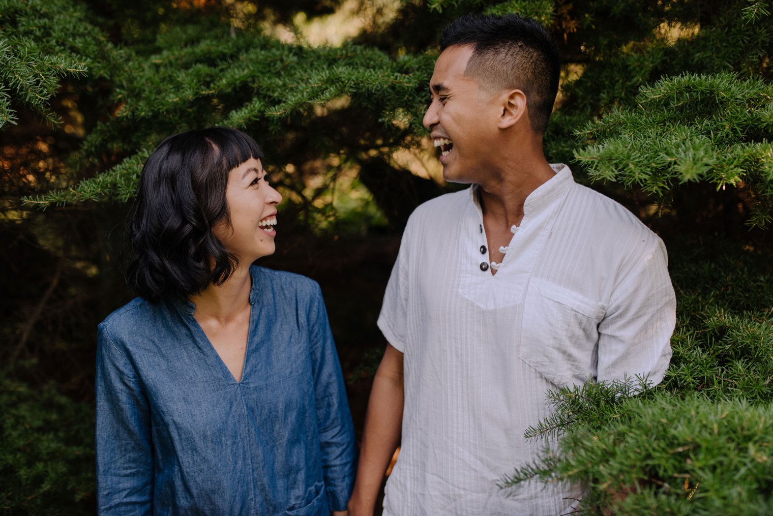 engagement photos in charleson park vancouver