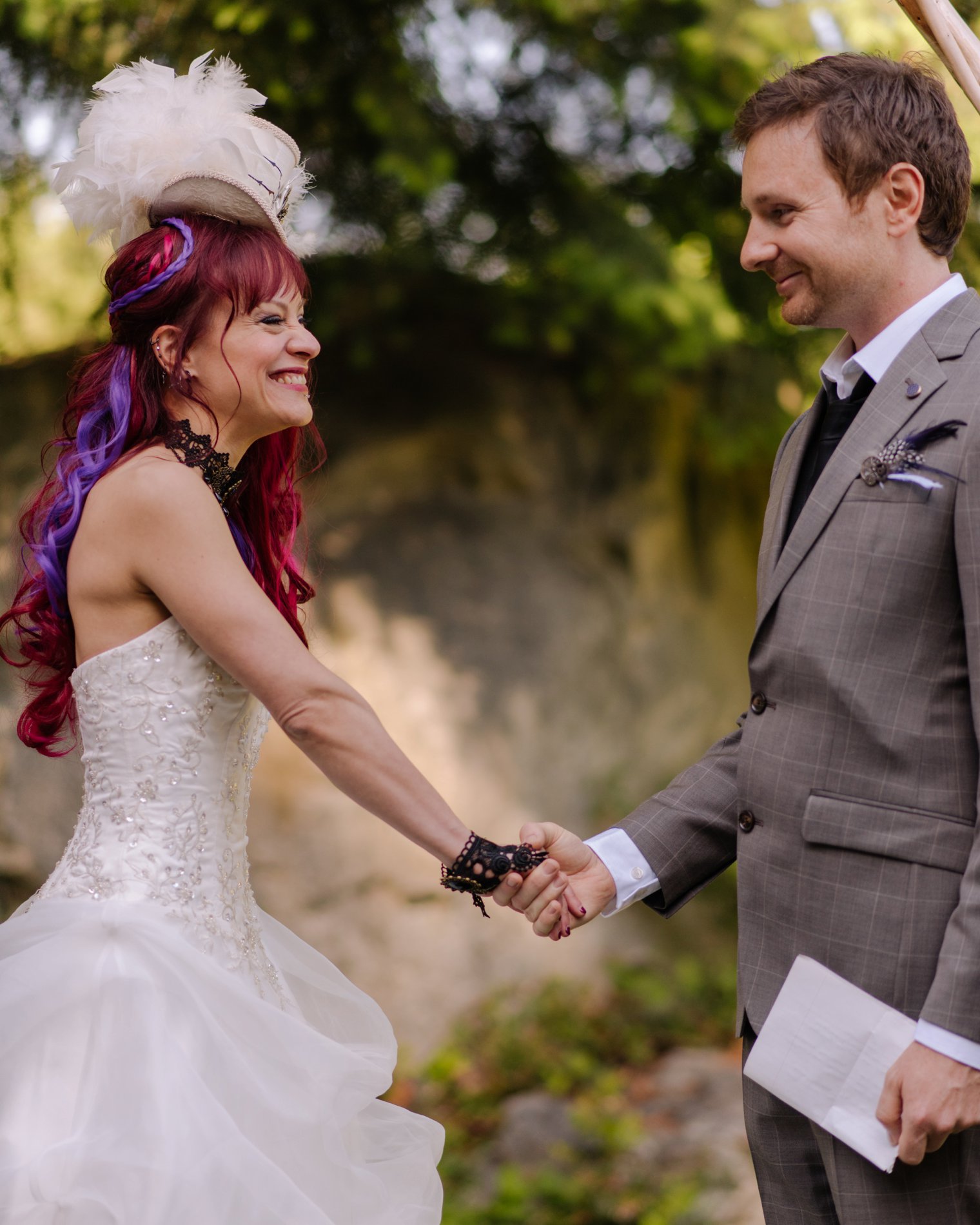 garden wedding on bowen island