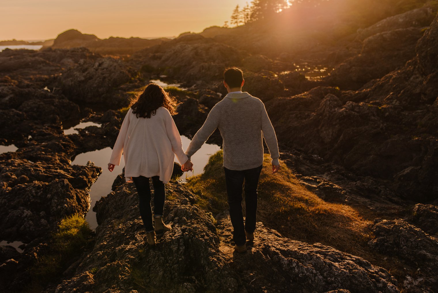 unique engagement session in tofino