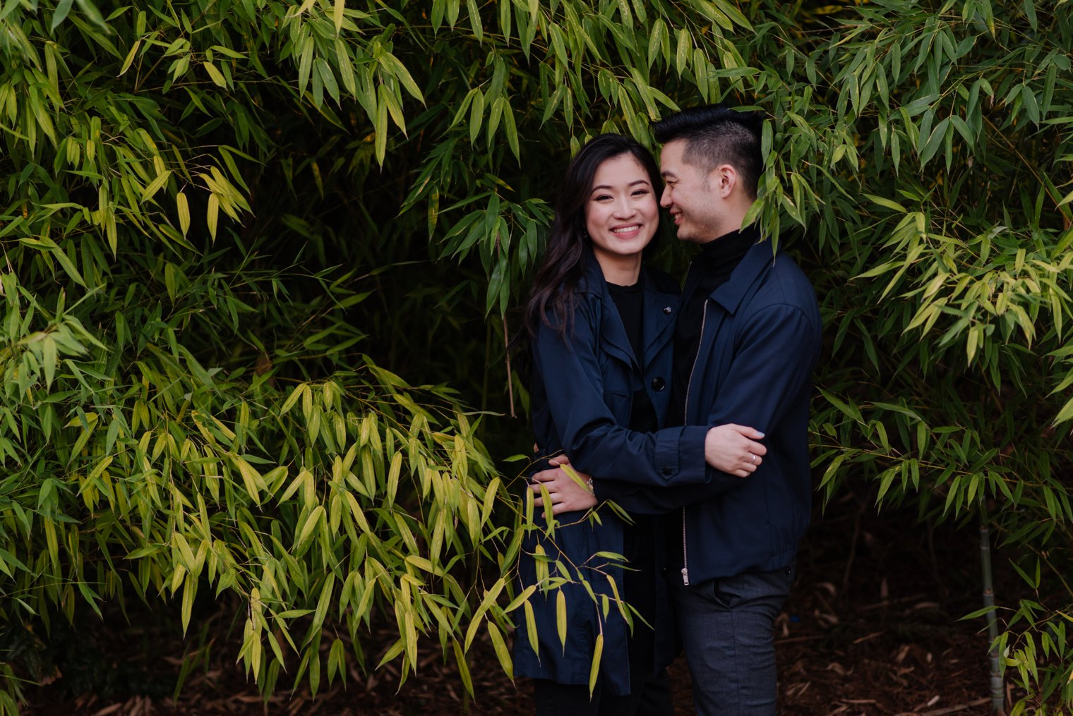 bamboo forest engagement photos