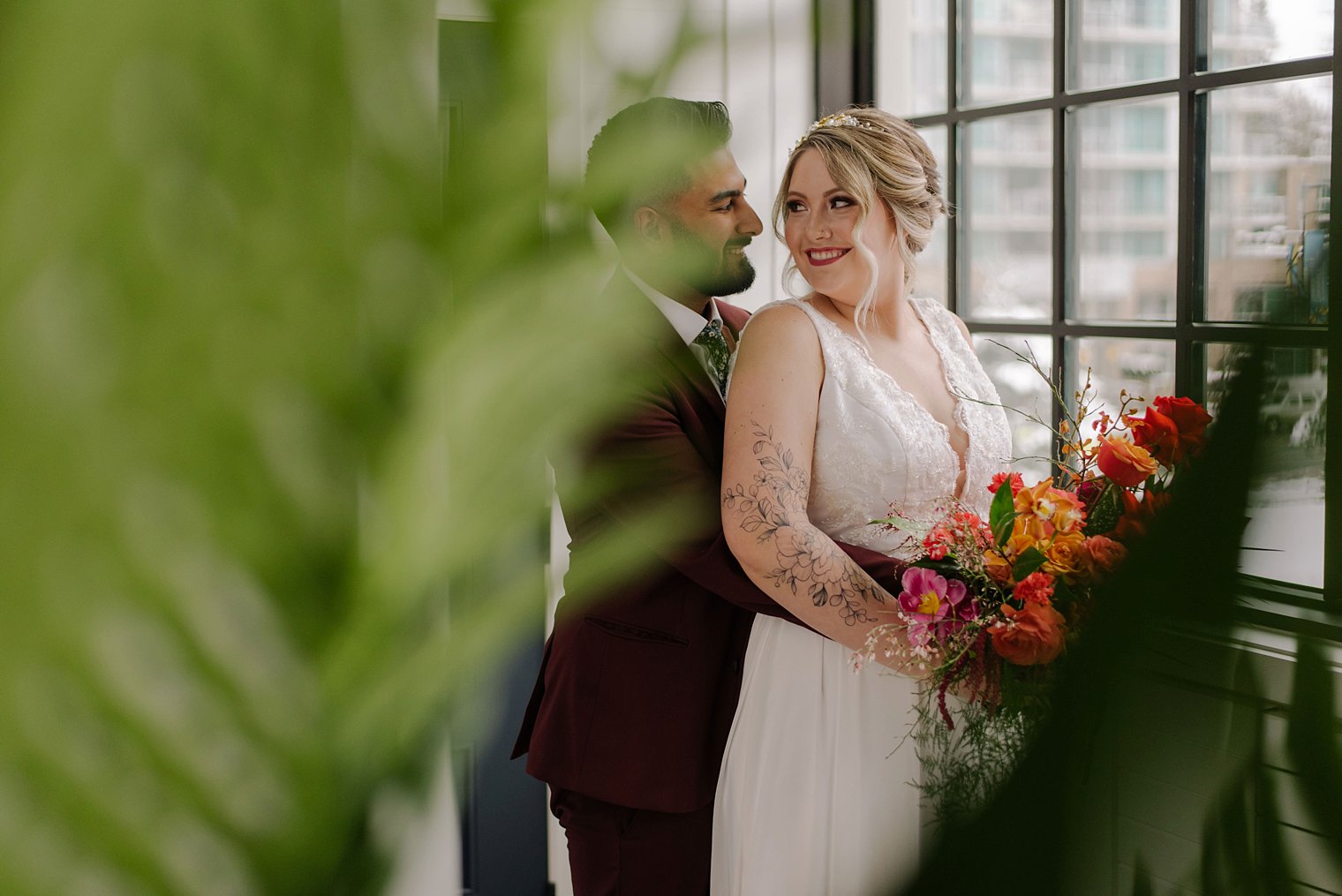 wedding photo at the wallace venue in north vancouver