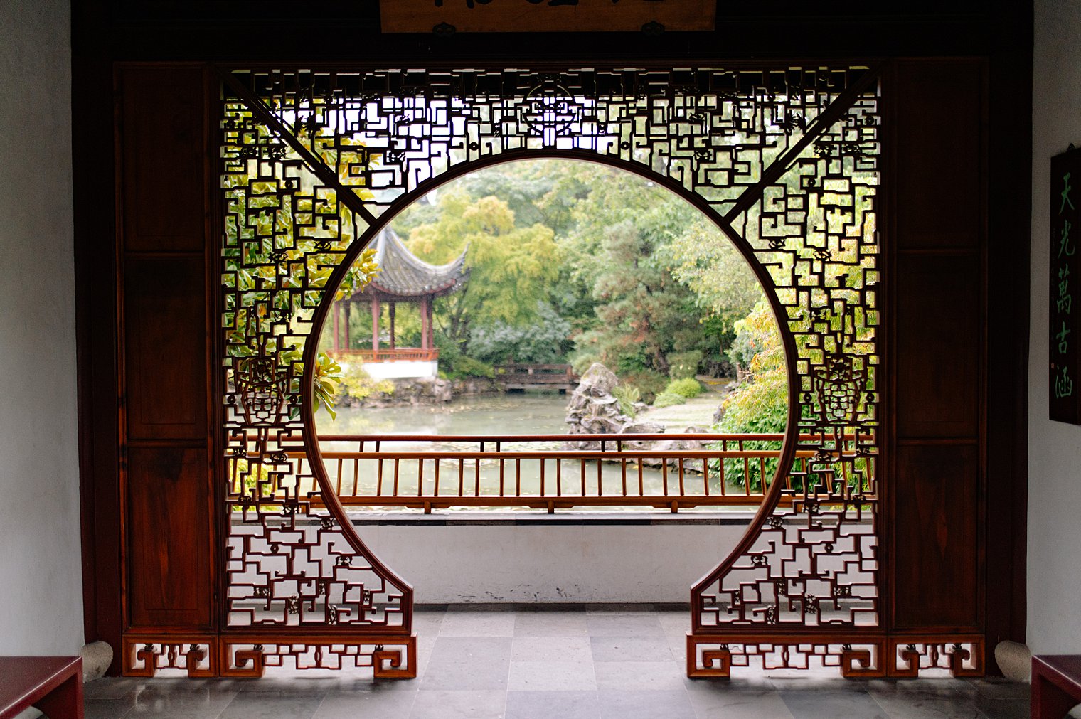 sun yat-sen garden wedding setup
