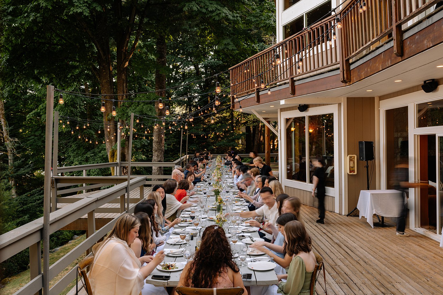 wedding reception at gowlland harbour resort